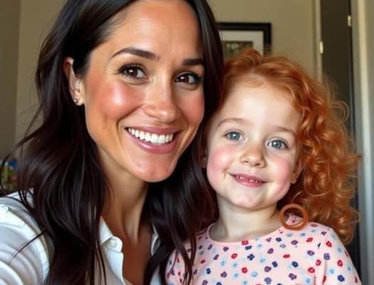 Meghan Markle publicly shared a photo of her daughter, Lilibet, for the first time, leaving the entire UK stunned. She declared: “Look at my daughter’s red hair, and Lilibet’s biological father turns out to be…”