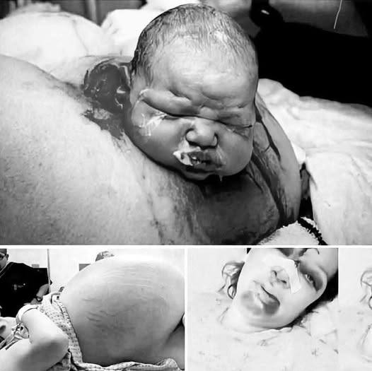 Mother gives birth in the middle of…see more