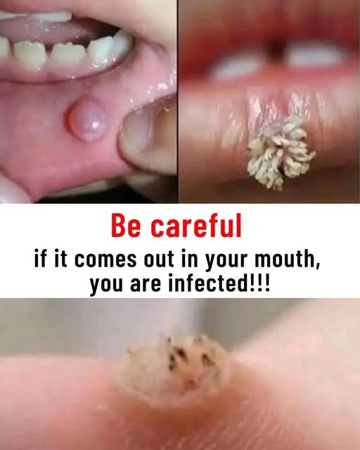Be very careful if it comes out in your mouth, you are infected with…See more below