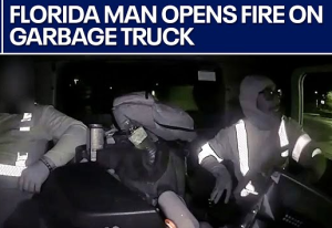 Florida Man Opens Fire on Garbage Truck During Wild City Chase