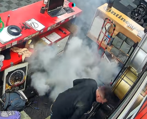 Caught on Cam: E-Scooter Battery Explodes During… see more