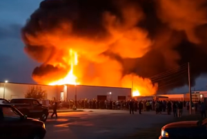 A few hours ago a big fire broke out in M… See more